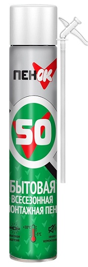 Монтажная пена ПенОК быт. всесезон. 50 750гр