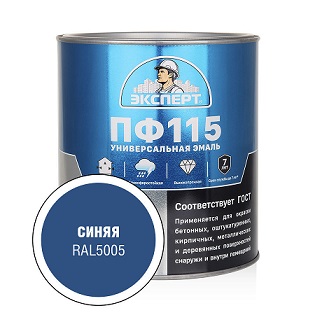 Эксперт Эмаль ПФ-115М, синяя 2,7 кг, 6 шт.