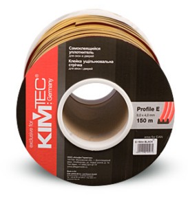 Уплотнитель Е-профиль, корич, 150 м, 6 шт. "KIM TEC" 