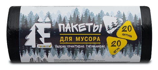 Мешки дм Ромашка ЕРЛ 20л ПНД 44 на 46 (рул