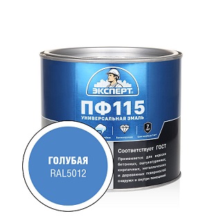 Эксперт Эмаль ПФ-115М, голубая 1,8 кг, 6 шт.