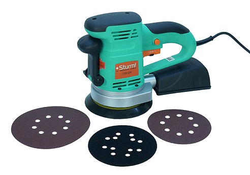 Машина шлиф.эксцентриковая ЭШМ) Sturm OS8120R, 450Вт, 2 подошвы, d 125 150мм , рег.скор.