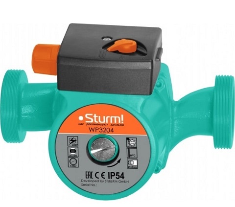 Насос циркуляционный 75Вт Sturm 45л.мин WP3204