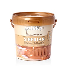 Лак ДЛЯ САУН, HUSKY SIBERIAN. 0,9 л