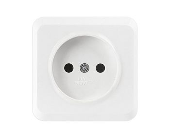 Розетка Smartbuy Юпитер ОУ 1 мест.бел.10А SBE-03w-10-S1-N-c