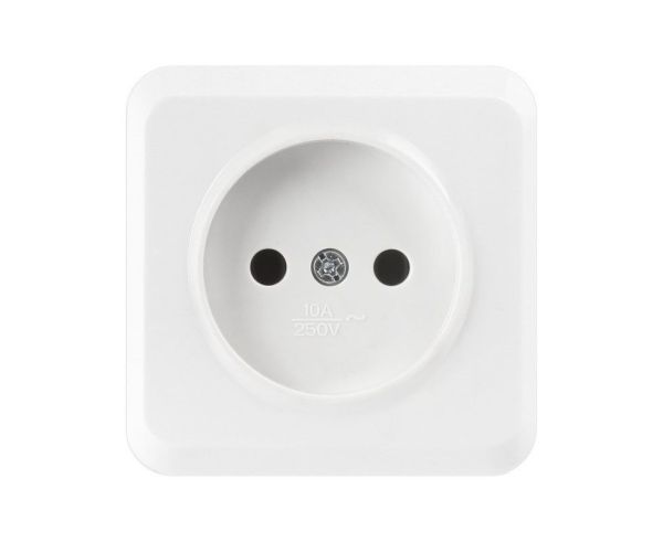 Розетка Smartbuy Юпитер ОУ 1 мест.бел.10А SBE-03w-10-S1-N-c