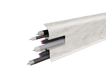  Плинтус напольный ПВХ Birch 58мм 2,2м 2101 Белград, 40шт/кор.