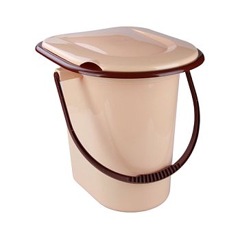 Ведро туалет (бежевый) 17л М1526 (10) 