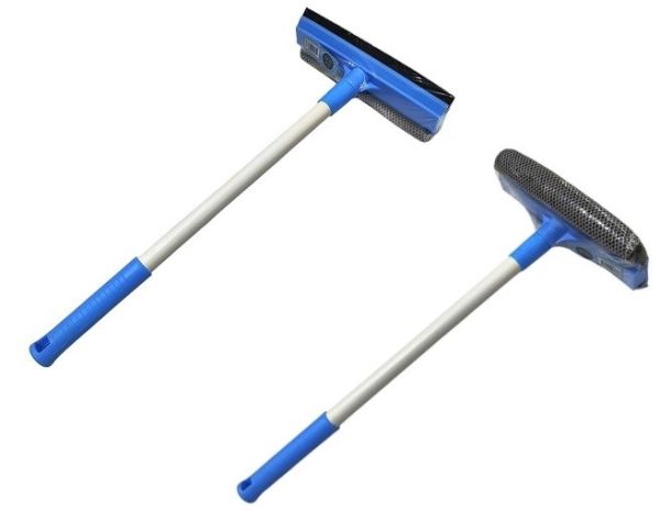 Швабра для окон, поролон с водосгоном Аквамаг 20см