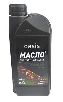  Масло для 2-тактных двигателей полусинтетическое Oasis МPS-2Т 950мл 12шт
