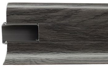  Плинтус с центр. К. каналом 58мм Дуб каменный 823, 40шт (1*2,5м)