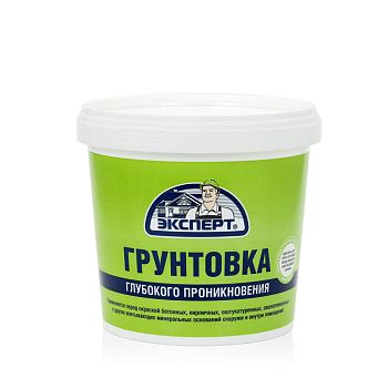 Грунтовка акр. глуб. проникн. Эксперт, ведро 0,9 кг, 6 шт.