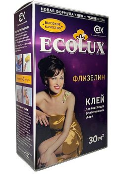 Клей ECOLUX Флизелин 250 гр., 20 шт.