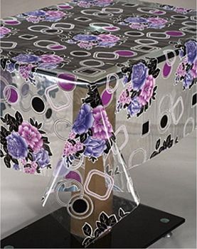 Клеёнка прозрачная с печатью MIRAGE (1,37*25м) Н212С