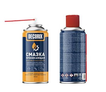 Смазка проник., многофункц. DECORIX,  210мл/24шт.  