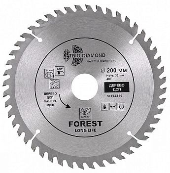 Диск пильный 200X48TX32/30mm (Trio-Diamond)