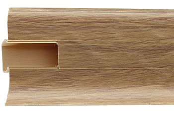  Плинтус с центр. К. каналом 58мм Дуб гранд 805, 40шт (1*2,5м)