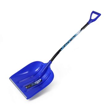 Лопата снег ЭЛЬБРУС 400*525 ал.планка,съемн.ал.черенок,V-ручка d32