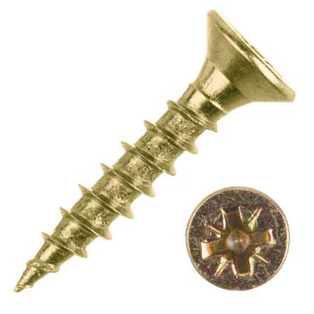 Шуруп желтый цинк 4,5/16 (21)