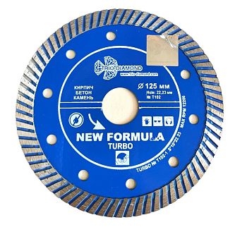 Диск алмаз. отрезной 125 Турбо (Trio-Diamond)