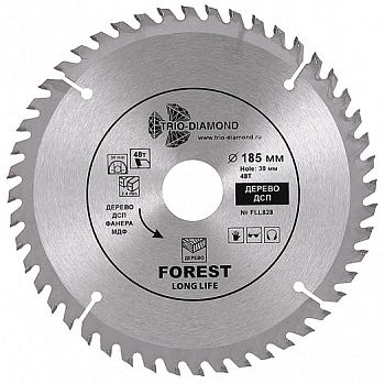 Диск пильный 185X48TX30/20/16 mm  (Trio-Diamond)