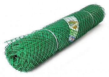 Заборная решётка Зелёная ромб 1,5*20м (55*55мм)