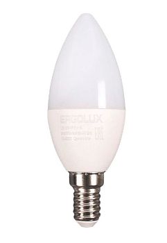 Лампа эл. светодиодная СВЕЧА (5Вт Е14) Ergolux LED-C35-5W-E14-3K