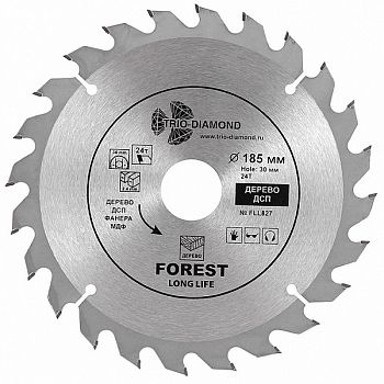 Диск пильный 185X24TX30/20/16 mm  (Trio-Diamond)