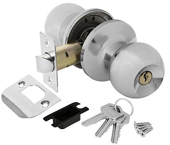 Ручка защёлка DK682 CP-ET (6082 CP-E) (кл./фик.) хром AJAX