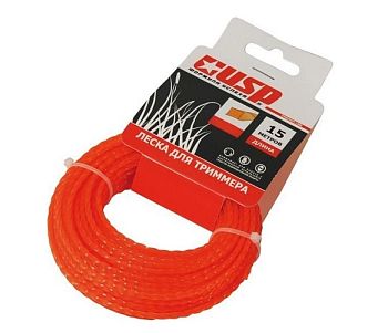 Леска 4,0 мм х 15м КВАДРАТ скрученный (УСПЕХ)