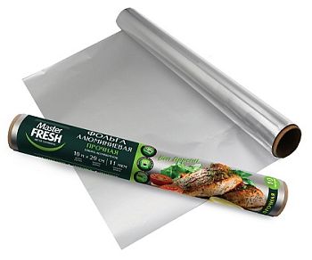 Фольга ПРОЧНАЯ алюминиевая Master FRESH, 10м*29см