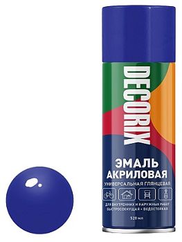 Аэрозольная эмаль унив. DECORIX, фиалковый (918) 520мл/12 шт