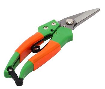 Секатор-ножницы сад.на блистере зел.-оранж. Pruning Shears 20 см