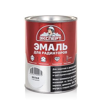 Эксперт Эмаль АЛКИДНАЯ, для рад., белая 0,9 кг, 6 шт.