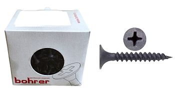 Саморез 3,5х25 1кг, гипсокартон/дерево, редкий шаг резьбы, оксид