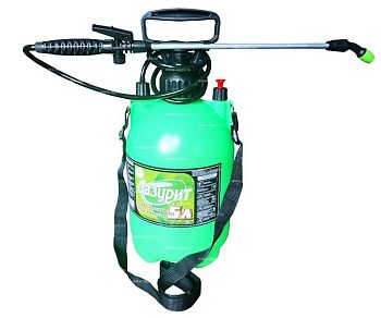 Опрыскиватель 5л пневматический с ремнём "Лазурит" 