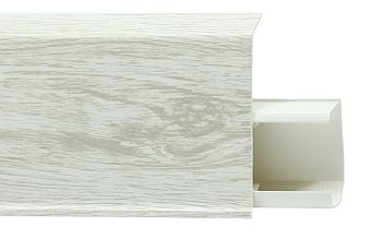  Плинтус ПВХ с съемной панелью TERA Дуб Атлантик 72 мм 705 2,2м, 24шт