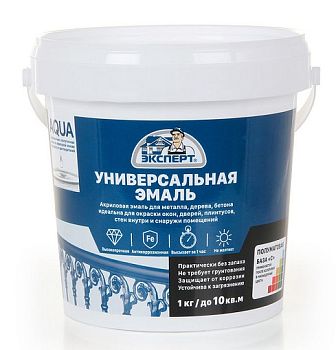 Эксперт Эмаль акриловая, полумат. База С  (1кг; 6шт)