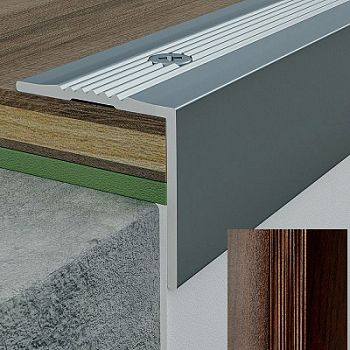 Угол 25*25 0,9 орех тёмный