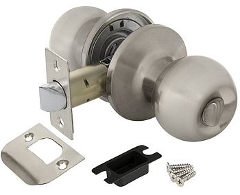 Ручка защелка DK682 SN-BK (6082 SN-B) (фик.) мат. никель AJAX