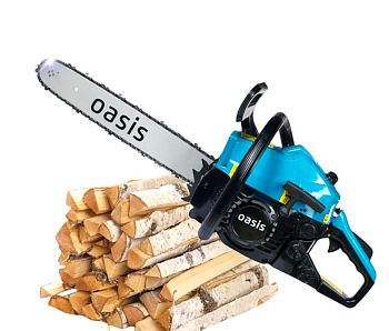 Бензопила Oasis GS-5218 объём двиг. 52см³, 3000 об/мин, шина 45см, 3,3 л.с