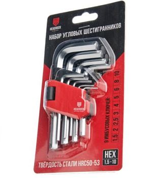 Набор имбусовых ключей НЕХ "малый" HEADROCK 9 предметов