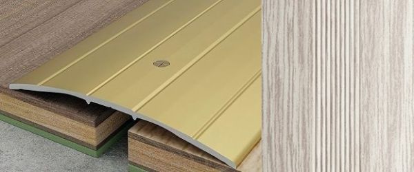 Стык 60 мм ясень серый