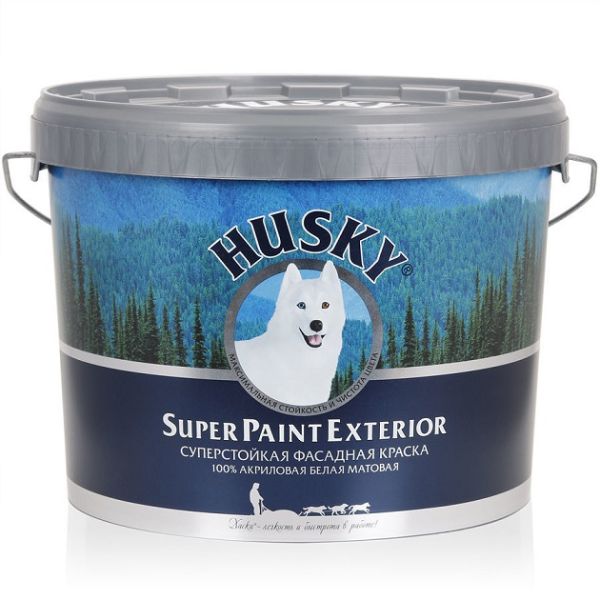 HUSKI SUPER PAINT EXTERIOR Краска фасадная 10л