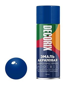 Аэрозольная эмаль унив. DECORIX, ярко-синий (806) 520мл/12 шт