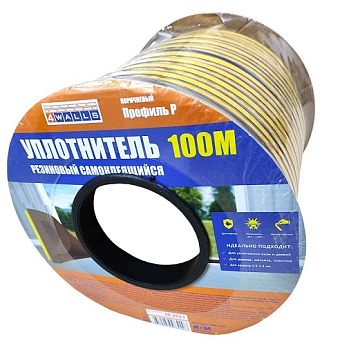 Уплотнитель  Р-профиль, коричневый, 100 м, 4WALLS 1/8