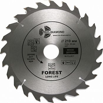 Диск пильный 210X24TX32/30mm (Trio-Diamond)
