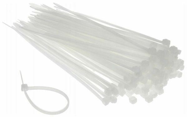 Хомут кабельный белый