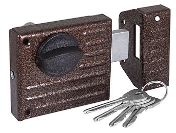 Замок накладной ЗН 1-2,1 медь (ЗЕНИТ)