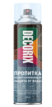 Пропитка водоотталкивающая защита от воды бесцвет. DECORIX 335мл